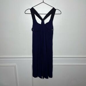 Athleta Hermosa Black Short Built in Bra Dress Womens XXS